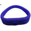 Silicon USB Drive Bracelet w/ Oval Clasp - 1 GB